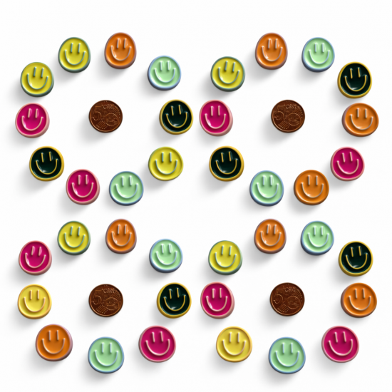 Smiley magneten 4 van de magneetshop.nl