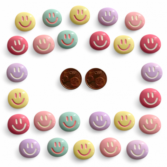 Vrolijke smiley magneten 2 van de magneetshop.nl