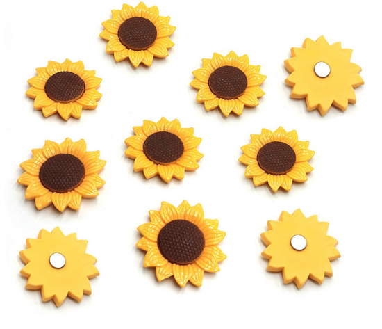 Grote zonnebloem magneten van demagneetshop.nl