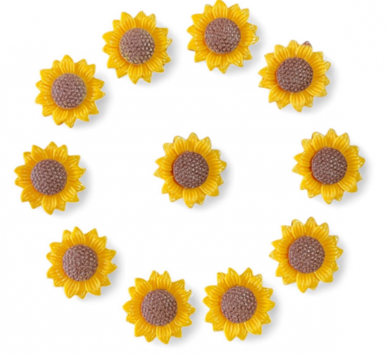 Grote zonnebloem magneten 2 van demagneetshop.nl