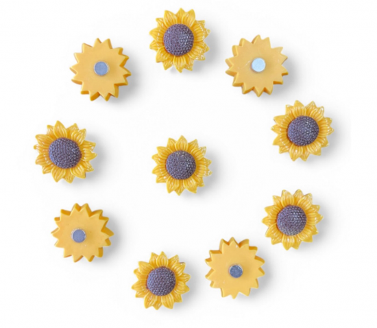Grote zonnebloem magneten 4 van demagneetshop.nl