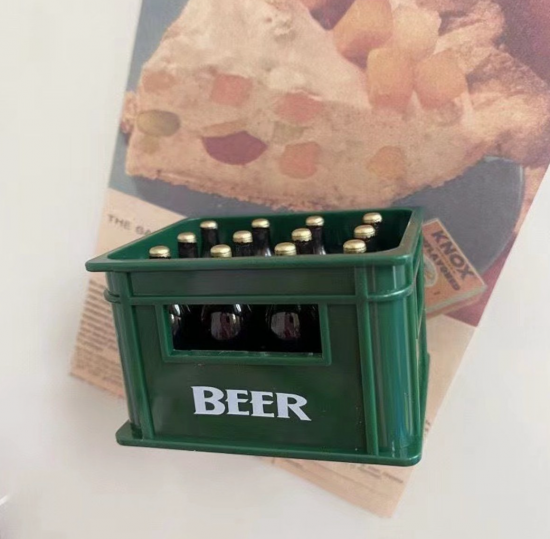 Groene bierfles opener van demagneetshop.nl