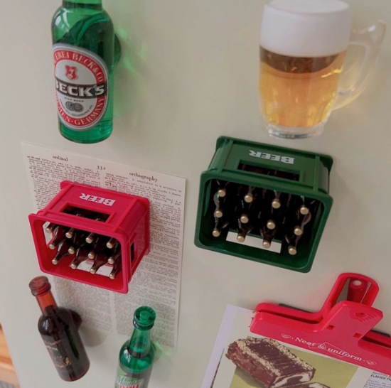 Rode bierfles opener 2 van demagneetshop.nl