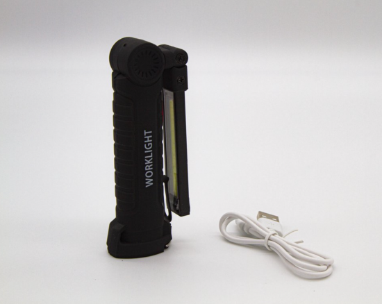 Kleine LED oplaadbare accu werklamp met magneet en oplaadkabel 4 van demagneetshop.nl