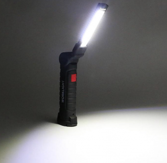 Grote LED Oplaadbare Accu Werklamp met magneet en oplaadkabel 2 van demagneetshop.nl