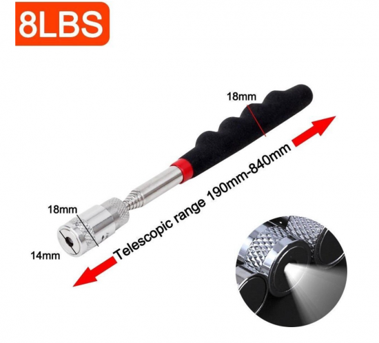 Magneet pen met lampje 4 van demagneetshop.nl