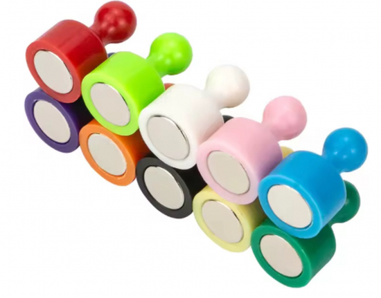 20 stuks Gekleurde Pion Magneet 12mm x 19mm 4 van demagneetshop.nl