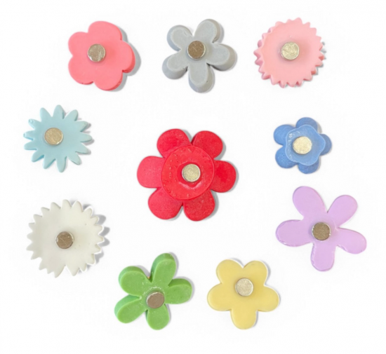Bloem magneten 3D (10 stuks) 6 van demagneetshop.nl