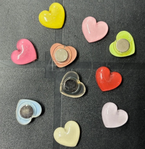 Glitter hartjes (20 stuks) 3 van demagneetshop.nl