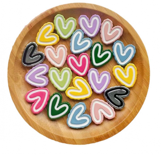 Gekleurde hartjes magneten (20 stuks) 2 van demagneetshop.nl