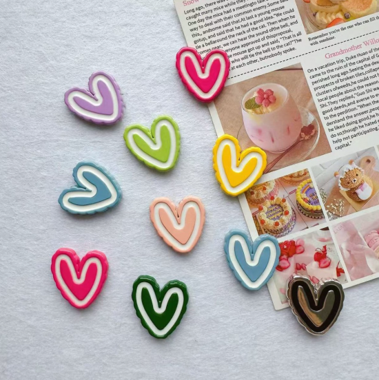 Gekleurde hartjes magneten (20 stuks) 4 van demagneetshop.nl