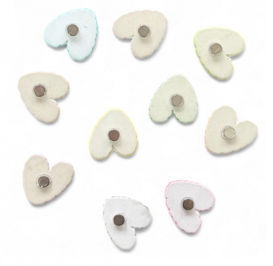 Gekleurde hartjes magneten (20 stuks) 6 van demagneetshop.nl