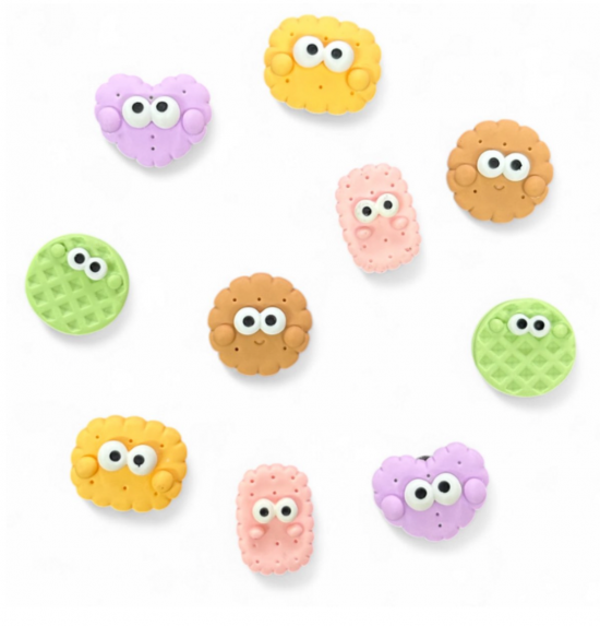 Koekjes magneten met ogen (10 stuks) 4 van demagneetshop.nl