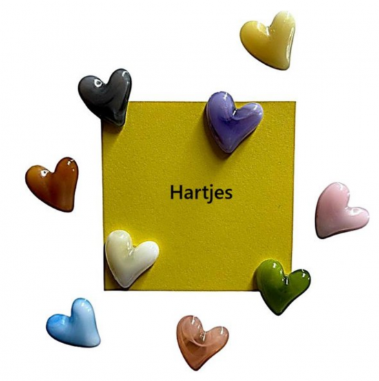 Hartjes van natuursteen (9 stuks) 2 van demagneetshop.nl