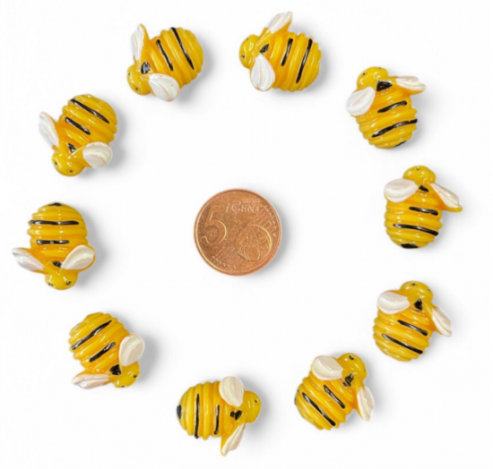 Grote bijen magneten (10 stuks) 3 van demagneetshop.nl