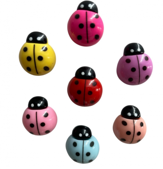 Lieveheersbeestje magneten (7 stuks) 1 van demagneetshop.nl