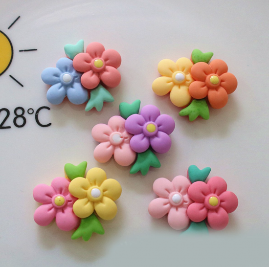 Bloem boeket magneten (5 stuks) 1 van demagneetshop.nl