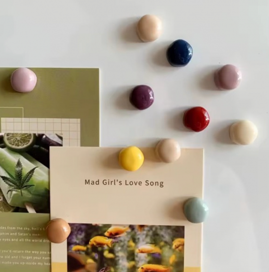 Kleine ronde gekleurde magneten (11 stuks)  1 van demagneetshop.nl