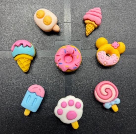 Ijs & Donut magneten (8 stuks) 2 van demagneetshop.nl