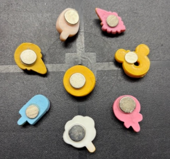 Ijs & Donut magneten (8 stuks) 4 van demagneetshop.nl