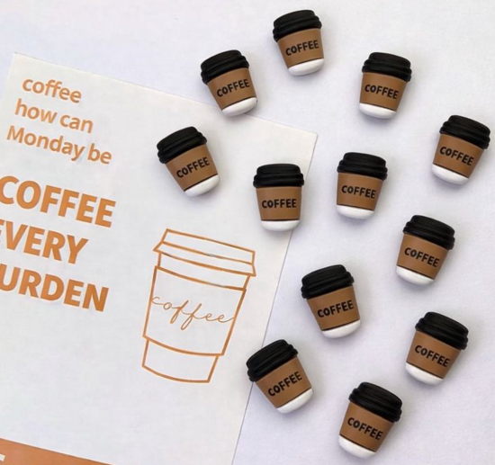 Koffie beker magneten (12 stuks) 1 van demagneetshop.nl