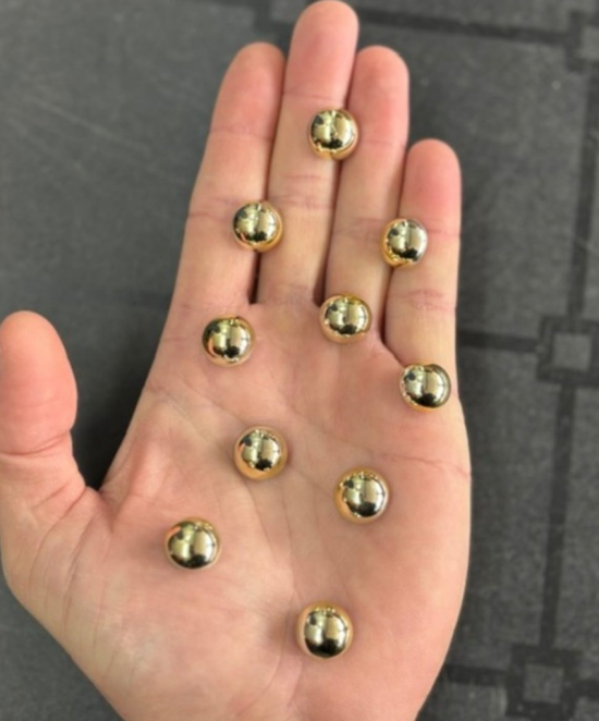 Kleine ronde gouden magneten (10 stuks) 2 van demagneetshop.nl