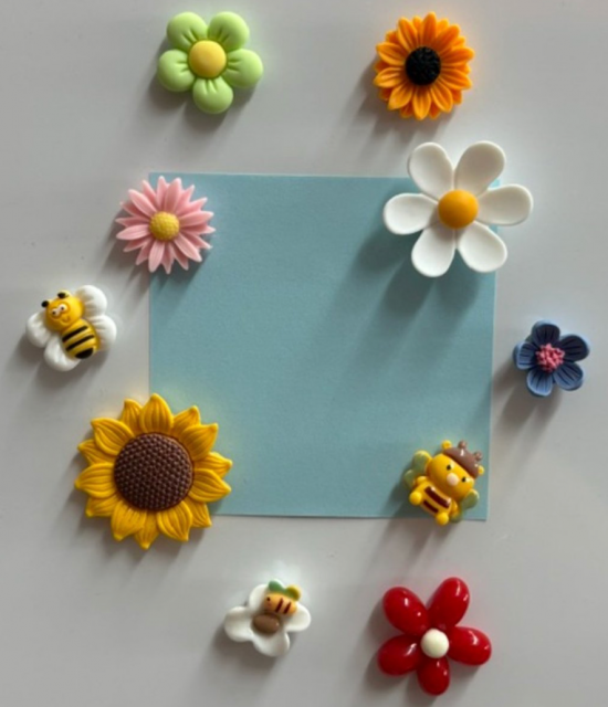 Bloemen & bijen magneten (10 stuks) 2 van demagneetshop.nl