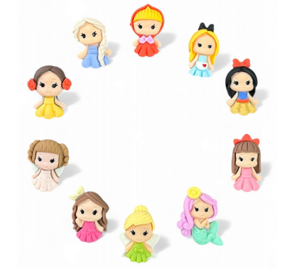 Prinses figuren magneten (10 stuks) 2 van demagneetshop.nl