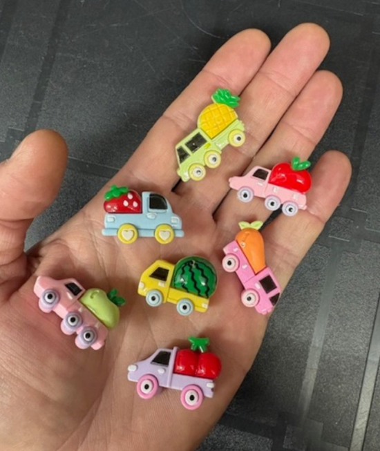 Auto's met fruit magneten (7 stuks) 3 van demagneetshop.nl