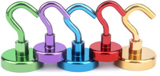 Haakmagneet rood 16mm x 36mm (1 stuks) 3 van demagneetshop.nl