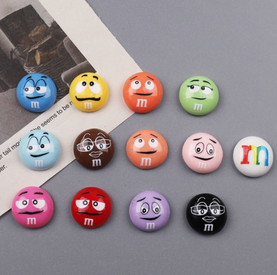 M&M gezichtjes magneten (13 stuks) 2 van demagneetshop.nl