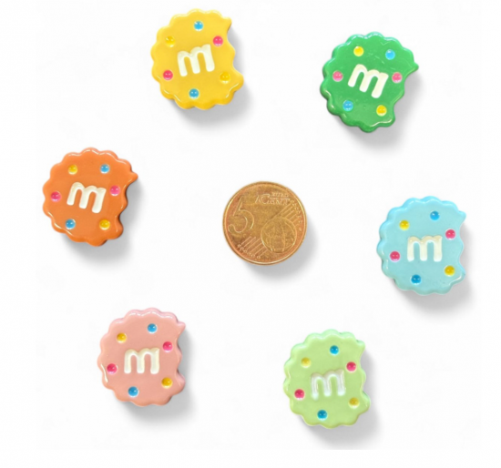 M&M koek magneten (6 stuks) 2 van demagneetshop.nl