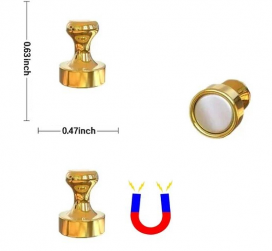 Sterke metalen pion magneten (8 stuks) 6 van demagneetshop.nl