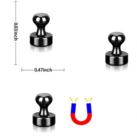 Sterke metalen pion magneten (8 stuks) 3 van demagneetshop.nl