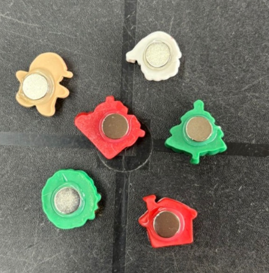 Cadeau kerst magneten (6 stuks) 3 van demagneetshop.nl