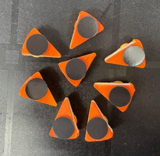Taart punt magneten (8 stuks) 4 van demagneetshop.nl