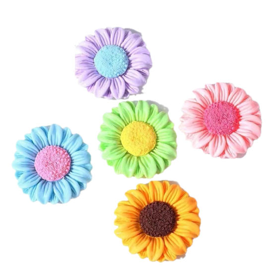 Kleurrijke bloem magneten (5 stuks) 4 van demagneetshop.nl