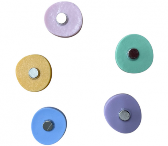 Smiley magneten 2 harde kleuren van de magneetshopnl